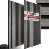 Tectake Akoestische Panelen - Set van 2 - Eiken Lichtgrijs