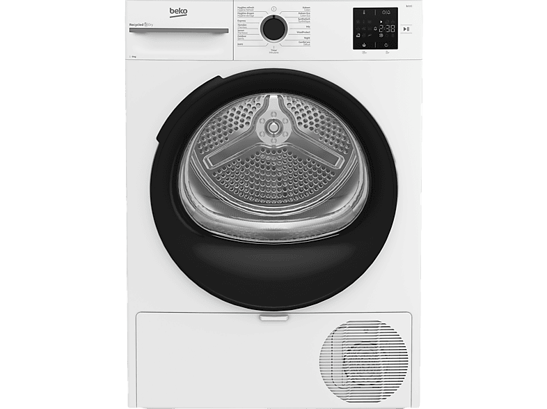 Beko Bm3t3924wmm - Recycleddry Warmtepompdroger 9 Kg 64 Db Energielabel C