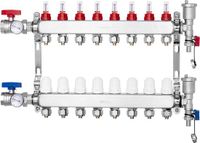 VEVOR 8 Verwarmingscircuits Verwarmingscircuitverdeler Vloerverwarmingsstroomindicator 5L/min