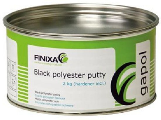 Finixa GAP 00 - 2k polyester plamuur Gapol + verharder - 2 kg