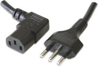 Ewent EW-190107-020-N-P electriciteitssnoer Zwart 1,8 m Netstekker type L C13 stekker