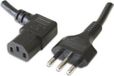 Ewent EW-190107-020-N-P electriciteitssnoer Zwart 1,8 m Netstekker type L C13 stekker