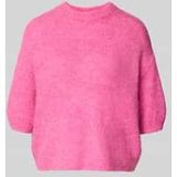 b.young Vrouwentrui Otia Driekwart Mouw Ronde Hals Katoen Flox Roze Maat M