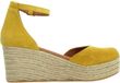 POPA CB34004 Geel Sandalen met hak Vrouwen Leer Maat 40