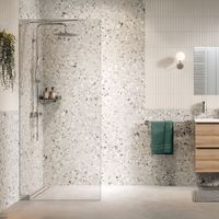 Sealskin Pure Inloopdouche type A3 100×200 cm, 8 mm helder veiligheidsglas met antikalklaag Zilver hoogglans