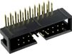 TRU COMPONENTS 1589771 Pinconnector Zonder uitwerphendel Rastermaat: 2.54 mm Totaal aantal polen: 12 Aantal rijen: 2
