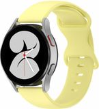 By Qubix - Smartwatch bandje 20mm - Siliconen - Geel - Geschikt voor Garmin Venu / Sq / Sq2 / 2 plus