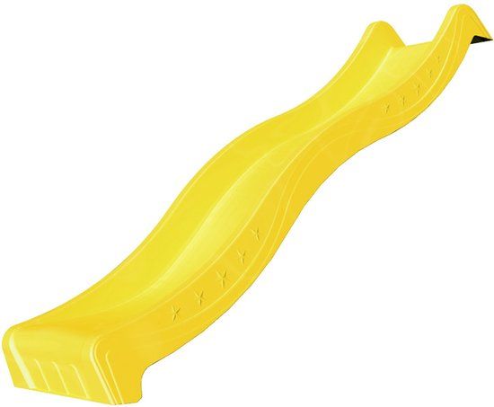 Intergard Glijbaan Geel met Wateraansluiting voor Houten Speeltoestellen - 220cm Lengte