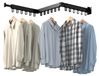 Sèche-linge mural - Étagères de séchage rétractables pour intérieur et extérieur