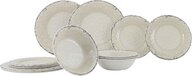 Gimex Stone Line Servies - Sand - 12-Delig - Melamine - Vaatwasserbestendig