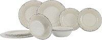 Gimex Stone Line Servies - Sand - 12-Delig - Melamine - Vaatwasserbestendig