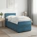 Maison Exclusive - Lit boxspring avec matelas bleu foncé 90 x 190 cm velours