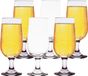 Alessandro Bierglazen Cerveza - 6x stuks - voetglas - 400 ml