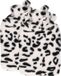 H&S Collection Warmwaterkruik - 2x - met zachte dierenprint hoes - wit/zwart - 1,75L