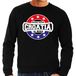 Bellatio Decorations Have Fear Croatia is Here sweater met sterren embleem in de kleuren van de Kroatische vlag - zwart - heren - Kroatie supporter / Kroatisch elftal fan trui / EK / WK / kleding XXL
