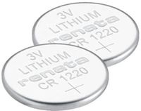 Renata Knoopcel batterijen - CR1220 - Lithium - 3V - 2 stuks
