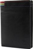 bruno banani Leren Portemonnee Wallet Black Zwart