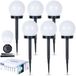 Vilde - Solar LED Tuinlampen Set - 33,5 cm - 6 Stuks - Weerbestendig