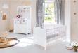 OEM Florentina Starterset - Kinderkamermeubilair - Babykamerset - Om te bouwen tot juniorbed - Wit