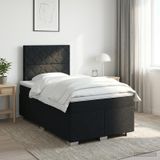 Maison Exclusive - Lit boxspring avec matelas noir 120 x 200 cm Tissu