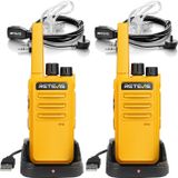 Retevis RT668 talkies-walkies, walkie-talkies sans licence, rechargeables, walkie-talkies robustes avec casque, 16 canaux, fonction VOX, adaptés aux activités de plein air, au cyclisme, au camping et à la randonnée