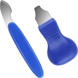 Allecto Plus - Set de réparation de montre pour horlogers - Ouvre-boîtier et retire-pile 2-en-1 - Lame de réparation incluse - 2 pièces