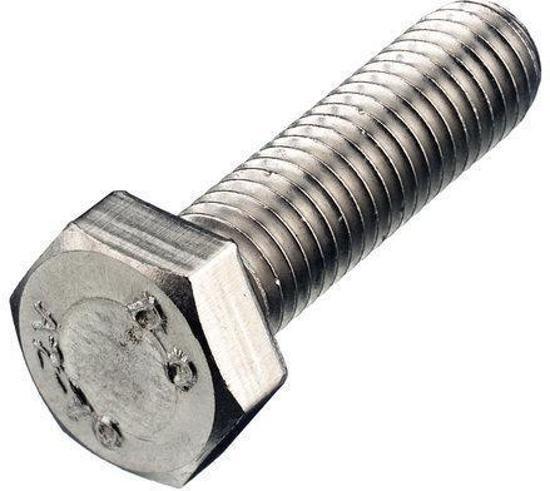 Hoenderdaal tapbout rvs a 2 m 8 x 60 mm din 933 a 2 doos Ã 100 stuks