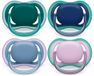 Philips Avent Avent Fopspeen 6-18M Ultra Air Mix Blauw Paars (2 stuks)