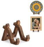 Support de presentation en bois de pin - 10 cm - Bois - Support decoratif en bois