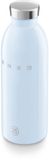 SMEG x 24Bottles WBF01PB Thermosfles - Geïsoleerde Drinkfles - 500 ml - Dubbelwandig RVS - Houdt 12 Uur Warm & 24 Uur Koud - Lekvrij - '50s Style - Pastelblauw
