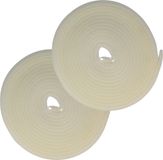 AMIG Tochtstrip - 2x - tochtwering - wit - zelfklevend - universeel - 10 m x 9 mm x 6 mm