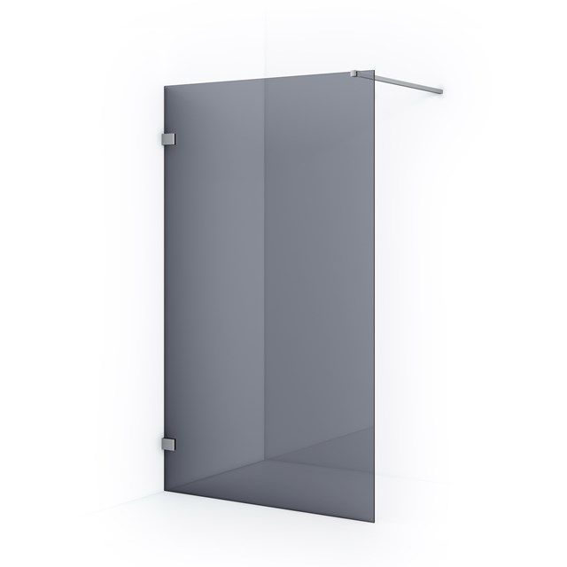 Maxaro Inloopdouche Diamond 120cm 8mm Rookglas Veiligheidsglas Chroom