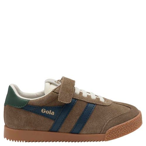 Gola Elan suède sneakers - kaki/donkerblauw/donkergroen