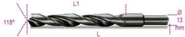Spiraalboren, korte uitvoering, schacht gereduceerd tot 13 mm HSS gewalst 410A 17,50