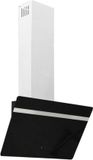vidaXL Wandafzuigkap 60 cm staal en gehard glas zwart