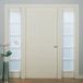 No. 918 Emily Sheer Voile enkel gordijn, polyester, wit, 71 x 182 cm deur zijlicht paneel