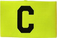 Precision - aanvoerdersband C - fluor geel - maat junior