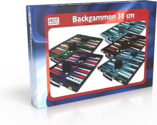 Hotsports Hot Sports Backgammon Koffer Zwart 38 x 24