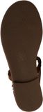 Super Mode Loevah Paris Platte sandalen met bandjes bruin Vrouwen Maat 41