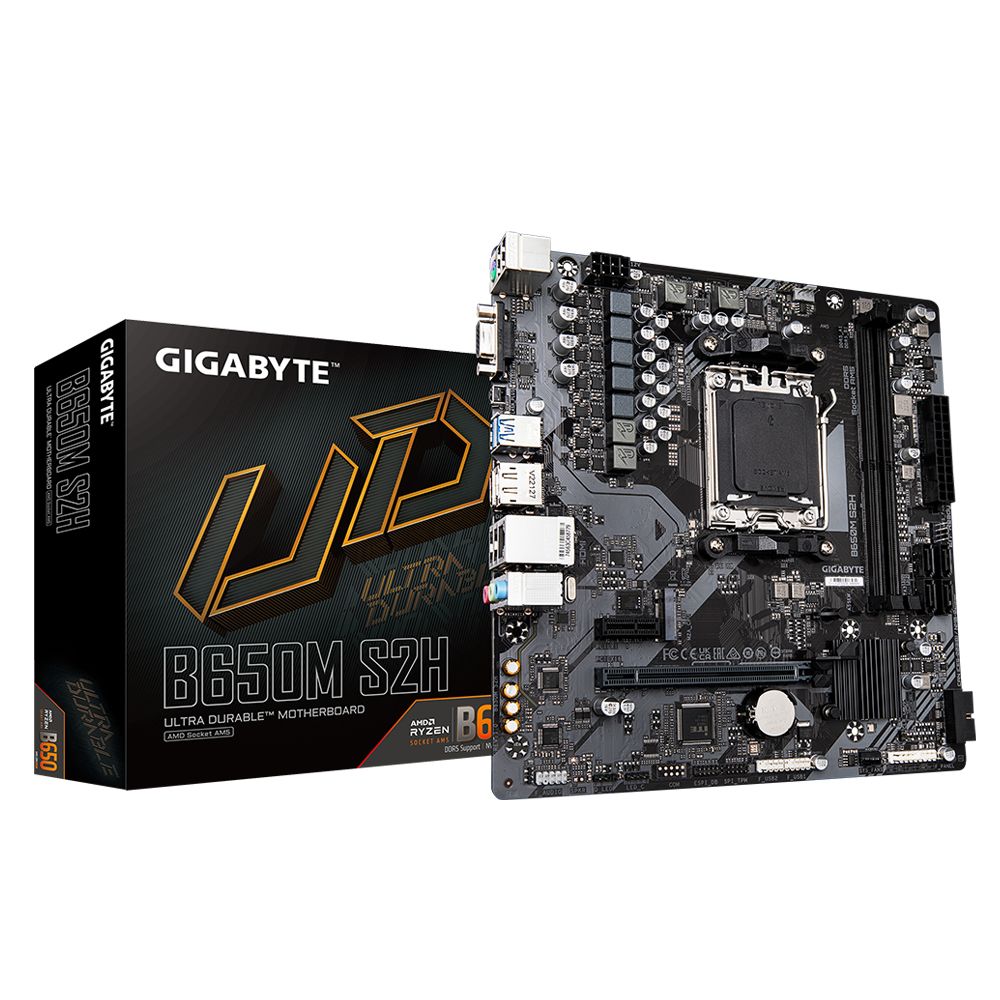 Gigabyte B650M S2H Motherboard - AMD B650 - Socket AM5 - Micro ATX