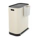 happimess HPM1014D Beni Kitchen 16 gallon dubbele emmer trapopen prullenbak met softclose deksel, modern, minimalistisch, vingerafdrukbestendig voor thuis, keuken, wasruimte, kantoor, badkamer