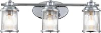 Kichler LED Badkamerarmatuur Ashland Bay | 3X E27 Max 60W | IP44 | Polished Chrome