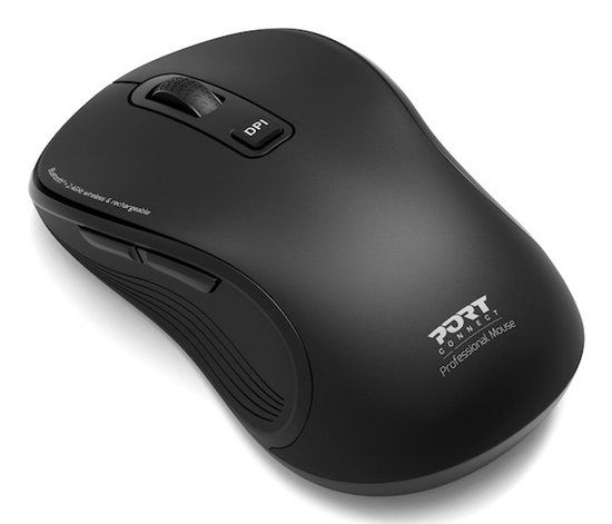 PORT Designs PORT Connect 910010 Universeel Ambidextrous RF-draadloos + Bluetooth Optisch 2400 DPI Zwart
