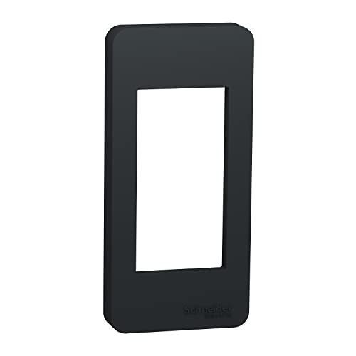 Schneider Electric Unica - Smal Bewerkt Plaat - Antraciet - 1 Module
