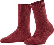 FALKE Marble Cloud gedessineerd wol katoen sokken dames bruin - maat 39-42
