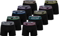 JACK & JONES Boxershorts aqua / roestbruin / abrikoos / rood / zwart