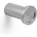 Viefe ROUND Möbelknopf aus Aluminium Ø 25 mm, Edelstahl-Optik