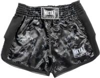 Metal Boxe Korte Kickboksen Mirror S Zwart
