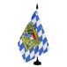 AZ FLAG Tafelvlag Beieren met leeuw 21x14 cm Polyester 100D Plastic Voet