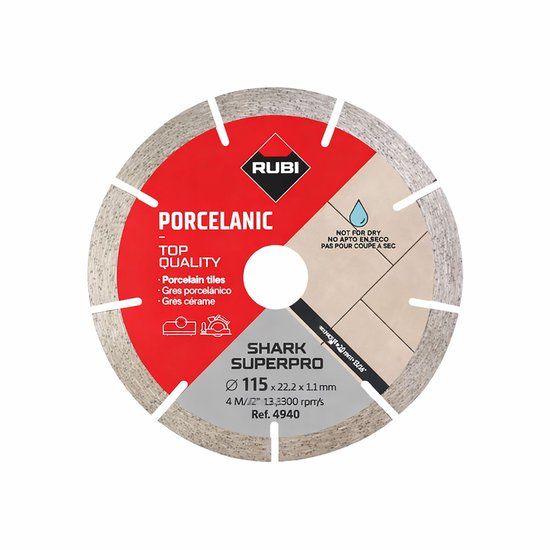 Rubi Diamantzaagblad SHARK 115 SUPERPRO 115 x 22,2 mm